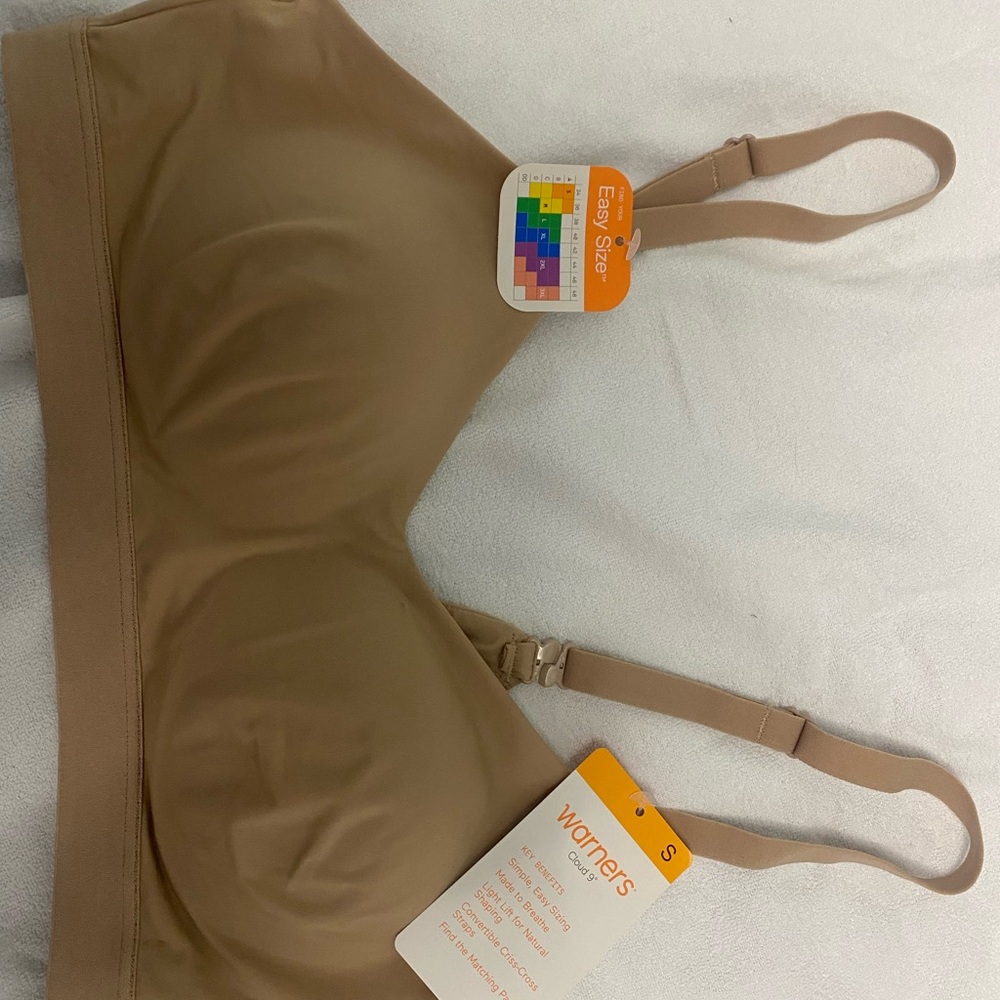 Warner's Soft Cream Bra size small wireless new with tags